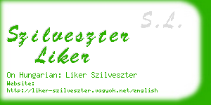 szilveszter liker business card